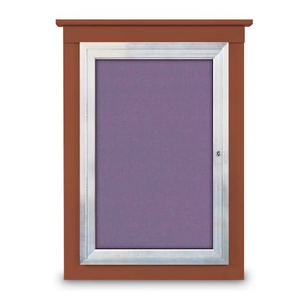 United Visual Products Single Door Enclosed Cathedral Letterboa, UV1302CD-BLACK-BURGUN UV1302CD-BLACK-BURGUN